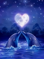 Без бренда «Дельфины под луной вида сердца» в Севастополе