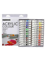 Без бренда «Коробка 24 шт.: Акриловые краски «Две картинки» 24 шт. по 12 мл, проф. пигмент» в Севастополе