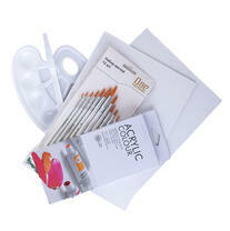 Без бренда «Набор подарочный «Две картинки»: краски акрил 12x12 мл, 2 холста 22x30 на мдф, 10 кистей, мастихин, палитра. Уценка (без упаковки)» в Севастополе в интернет-магазине  Без бренда «Набор подарочный «Две картинки»: краски акрил 12x12 мл, 2 холста 22x30 на мдф, 10 кистей, мастихин, палитра. Уценка (без упаковки)» в Севастополе