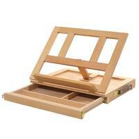 Без бренда «Коробка 10 шт.: Мольберт Две картинки этюдный ящик, настольный, хлопушка 30 см» в Севастополе
