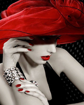 Без бренда «Коробка 20 шт: Девушка с красной шляпой» в Севастополе