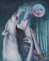 Без бренда «Девушка и волк в полнолуние» в Севастополе в интернет-магазине Без бренда «Девушка и волк в полнолуние» в Севастополе