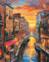 Закат над Венецией (худ. Яковец Е.)