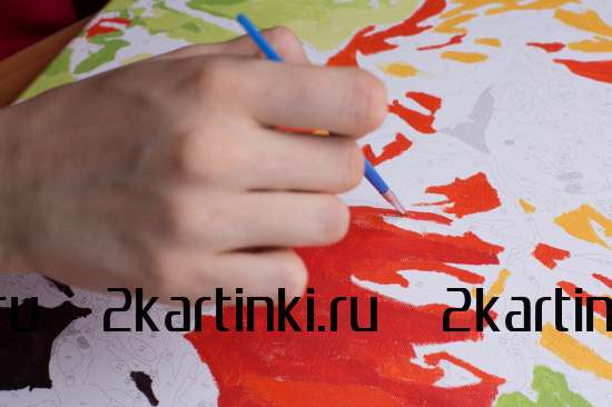 Картина по номерам 40x50 GX8065 Подсолнухи в синей вазе возле кота за 597 руб.  в интернет-магазине  Картина по номерам 40x50 Подсолнухи в синей вазе возле кота