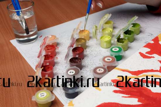 Картина по номерам 40x50 GX8999 Лев в стиле поп-арт за 995 руб. в интернет-магазине Картина по номерам 40x50 Лев в стиле поп-арт