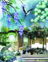 Без бренда «Сад с беседкой, цветами и птицей» в Севастополе в интернет-магазине  Без бренда «Сад с беседкой, цветами и птицей» в Севастополе