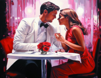 Без бренда «Пара на свидании в ресторане» в Севастополе в интернет-магазине  Без бренда «Пара на свидании в ресторане» в Севастополе