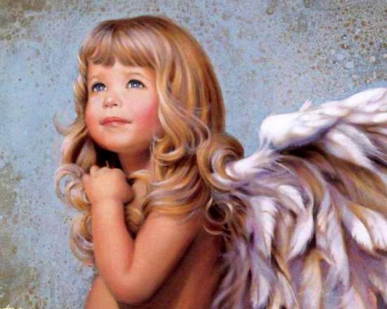 Картина по номерам 40x50 Кудрявый ангелочек